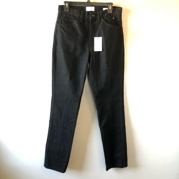 Frame Black Le Italien High Waist Straight Leg Jeans 28 - Picture 4 of 13